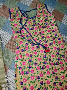 Embroidered Silk Kurta