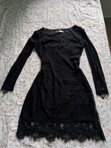 black mini dress