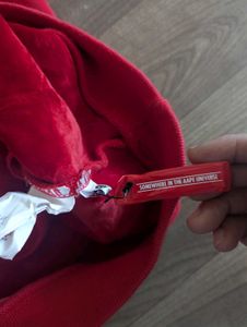 AAPE By A Bathing Ape Red Hoodie