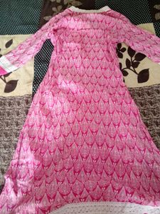 Stylish Pink Printed Kurta
