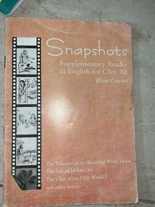 Snapshots Supplementary Reader Class XI