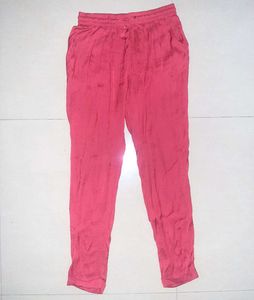❤ Authentic ZARA Red Drawstring Trousers