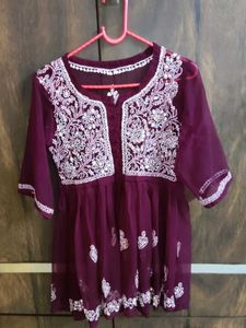 Kurta Chickenkari For Women