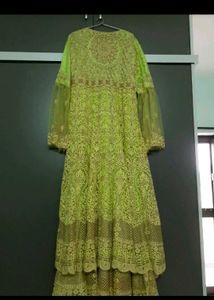 Pearl work bridal dress