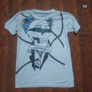 Ed Hardy Skull Graphic T-Shirt
