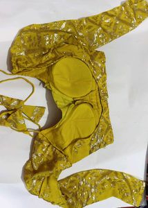 Yellow Sequins Blouse