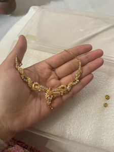 Red And green Stone Beautiful Necklace Set