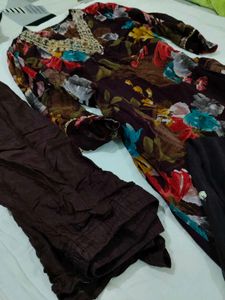 Floral Kurta Set with Dupatta