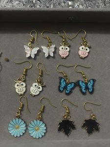 Cute Enamel Dangle Earrings