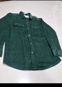Elegant Green cargo pattrn shirt
