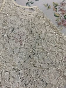 Cream Lace Tank Top