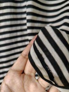 Striped V-Neck Sleeveless Top