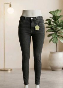 Vintage Washed Grey(charcoal) Denim Jeans