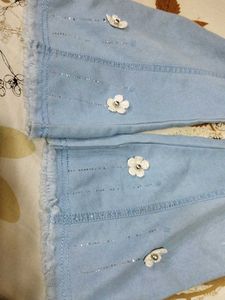 Light Wash Bell Bottom Jeans
