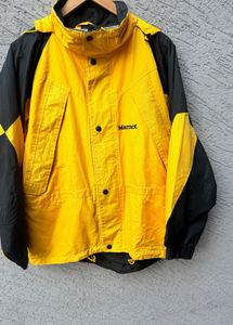 Marmot Yellow &amp; Black Windbreaker Jacket