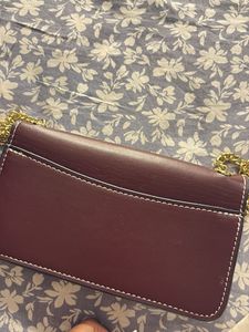 Coach Burgundy Signature Camera Bag