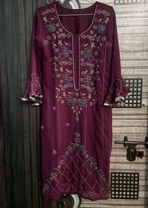 Kurta Set With Sharara And Dupatta