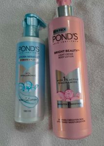 Pond's Hydra Miracle & Bright Beauty Lotions