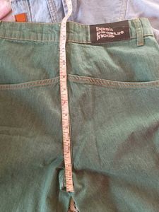 made in Turkey Wide Leg baggy Jeans green