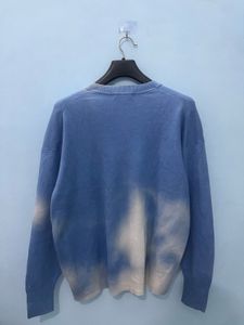 Blue Tie-Dye Pullover Sweater