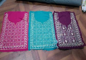 8 Pieces Combo Of Neck Embroidered Patches New