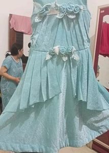 Sky Blue Long Frock