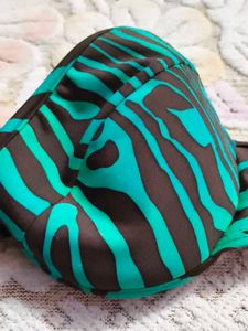 Zebra Print Padded Bikini Top