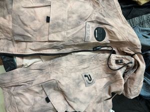 Stylish Pink Washed Jacket