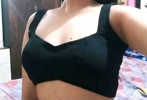 full backless deep blouse padded