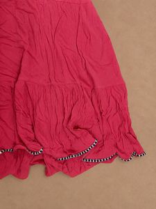 Coral Pink Embroidered Boho Maxi Dress