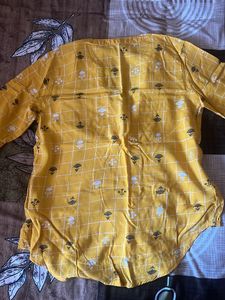 Yellow Short Kurti