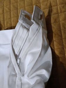 Brand New Divider Pleated White Skirt