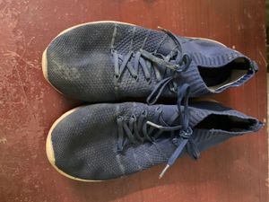 Blue Knit Sneakers