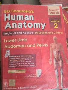 BD Chaurasia Anatomy textbooks volumes 1 2 3 4