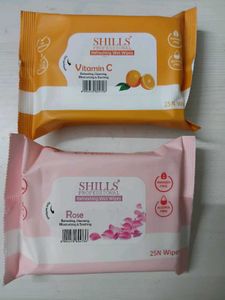 Shills Professional Wet Wipes Pack Of 2(50 Pieces)