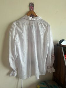 White Embroidered Blouse