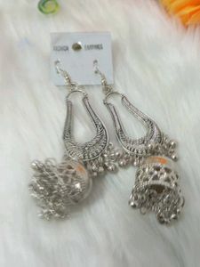 multi designer antic  lock silk handmade earrings
