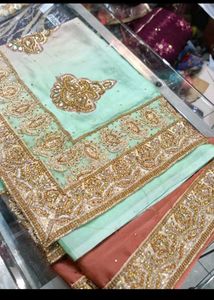 Embroidered Silk Saree🎁😍diwali offer