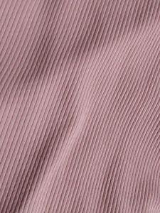 Pink Ribbed Mock Neck Top