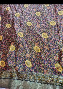 Elegant Printed Silk Saree with blouse pc