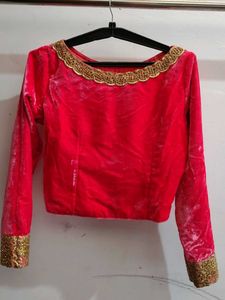 Green Banarsi Silk  Box Pleat Ethnic Skirt