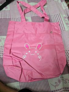 Pink Bunny Tote Bag
