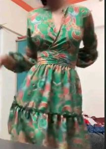 Bohemian Print Wrap Dress