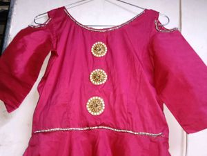 Elegant Pink Ethnic Gown