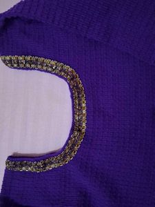Beautiful Purple Embellished Blouse