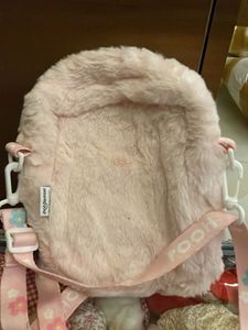 Cute Pink Winnie the Pooh Plush Crossbody Bag