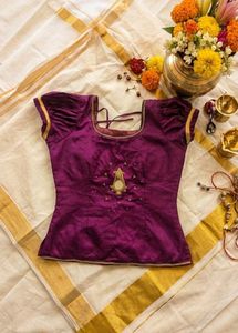 Purple Silk Blouse