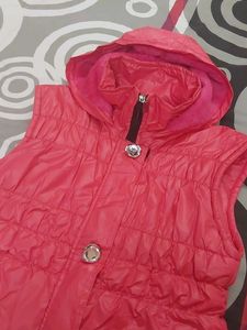 Without Sleeves Warm Jacket For Girls