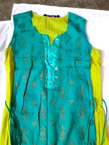 Festive Kurta With Tieup Strings