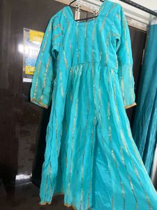 Blue &amp; Gold Indian Suit Set